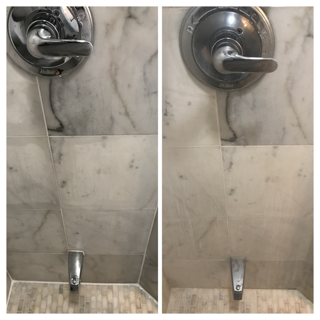 Marble Shower Deep Clean